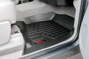 GMC Sierra 1500 Floor Mats - Front - Rough Country - Floor Armor: Heavy Duty - '07-'13